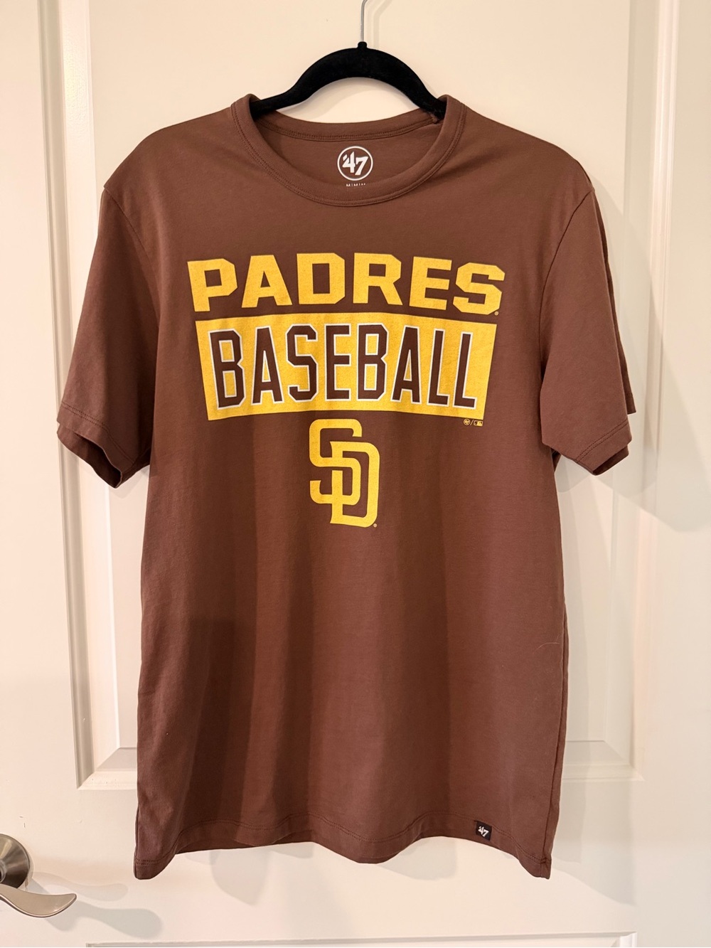 ’47 Brand San Diego Padres Baseball MLB Brown Graphic T-Shirt Men’s M
